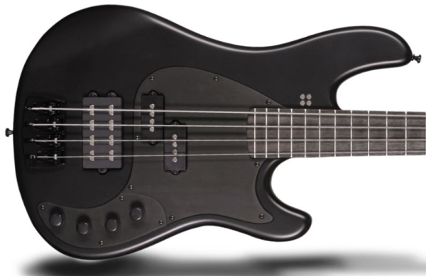 Sandberg California II VT4 & VM4 Nighthawk Pickguard, Black Aluminium
